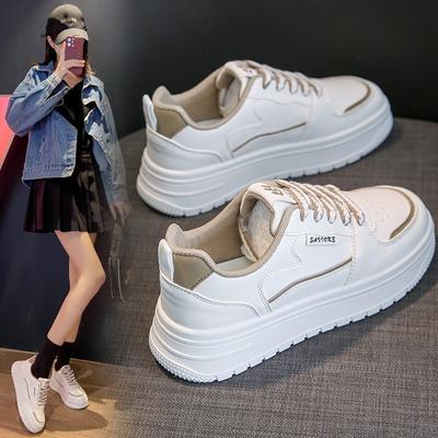 Spring and Autumn New Versatile Little White Shoes Women's Sports Casual Shoes Daddy Ins Tide Board Shoes