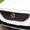 Bilstyling for MG ZS 2017 2018 sølv Speil Mini metall klistremerke frontgitter Babysbreath