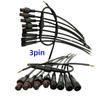 5/10/20/50 Pairs Male To Female 40cm Length Waterproof Cable 2pin 3pin 4pin 5pin Led Connector Black Wire for LED Strip Light WP