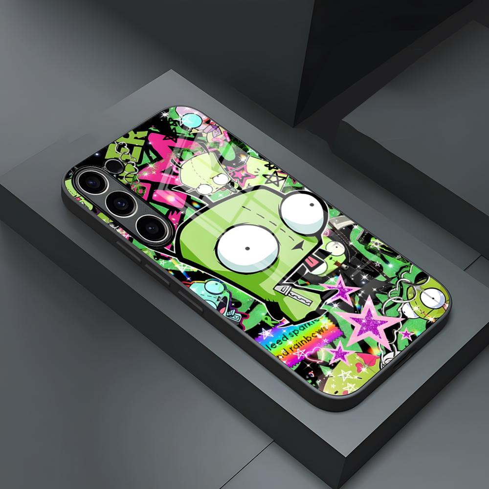 

Invader Zim Phone Case For S23 Samsung S26 S24 S25 Ultra S22 S20 Fe S21 Plus A54 A34 A53 A16 Glass Cover Samsung s25plus