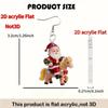 Santa Claus & Christmas Tree Acrylic Earrings