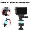 Universal Magnetic Quick Release Mount For Action Camera 360 Rotation And 18 45mm Clamp Ranges For Biking Motorcycle
