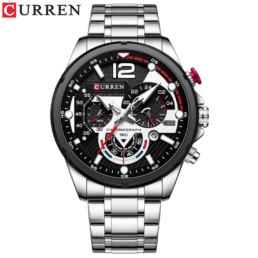 CURREN Men's Fashion Watch Top Luxury Quartz Watch Casual Slim Waterproof Luminous Sports Date Watch Men's Relogio Masculino