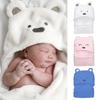 Baby Blankets Super Soft Conditioning Blanket for Baby Girls and Boys Cute Plush Bear Baby Blankets Baby Swaddle Blanket Pink