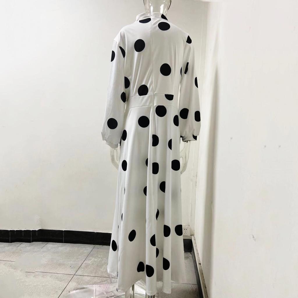 Neues Damenkleid Afrikanisches Damenkleid Bedruckt Größe Gepunktet Große Größe Kleid 820870