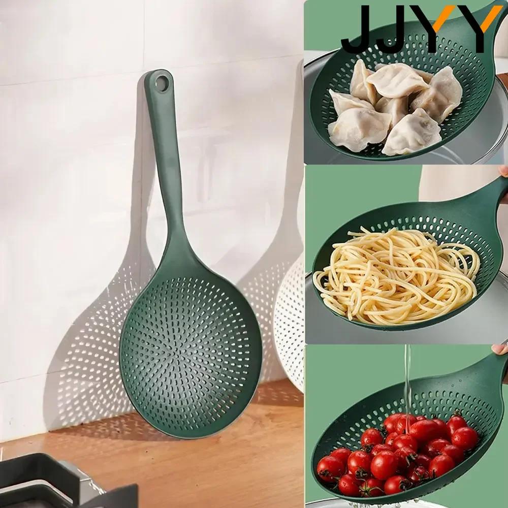 High Temperature Resistant Large Colander Kitchen Scoop Noodle Strainer Anti-Scald Vegetable Skimmer for Efficient Cooking