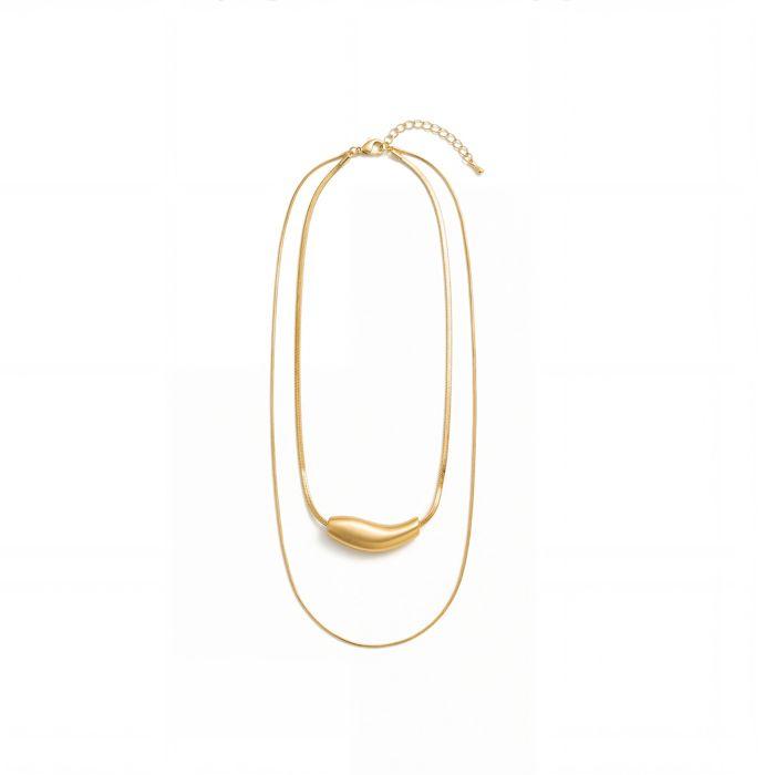 Collier - LUXENTER - Syten - Or jaune 18 carats - Alliage métallique - Fermoir mousqueton