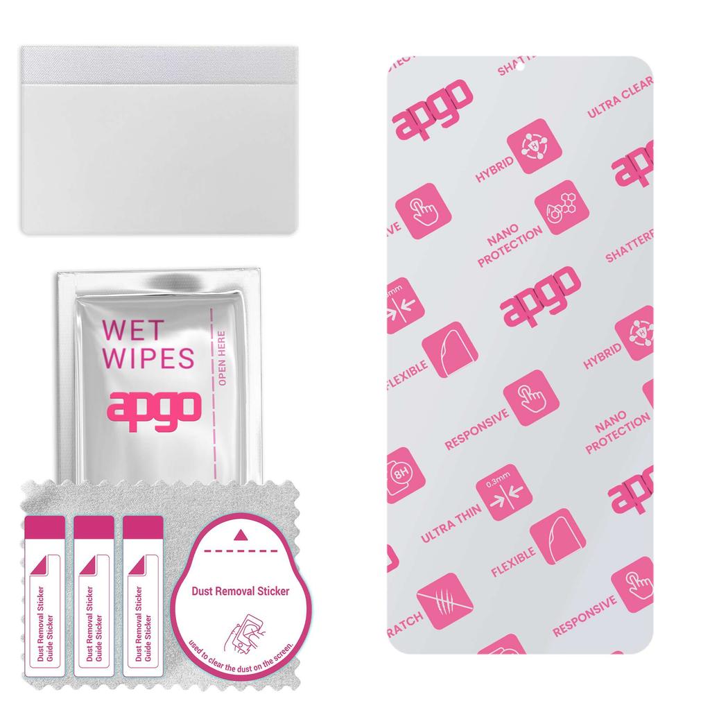 apgo Ultra-Clear Hybrid protective glass compatible with Samsung Galaxy Jump2, flexible nano glass, great replacement for tempered glass, scratch-resi