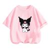 2026 Summer Womens Tshirt Cute Modern Black Rice Printed Pure Cotton Round Neck Womens Tshirt Casual Y2K Trendy Top