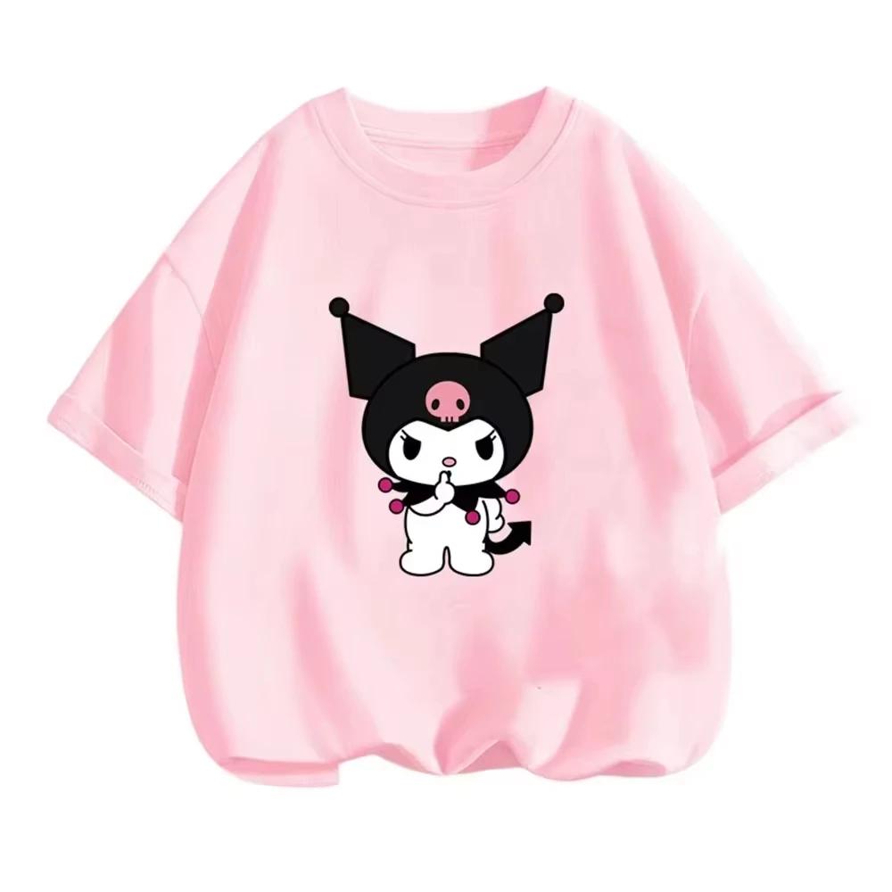 2026 Summer Womens Tshirt Cute Modern Black Rice Printed Pure Cotton Round Neck Womens Tshirt Casual Y2K Trendy Top