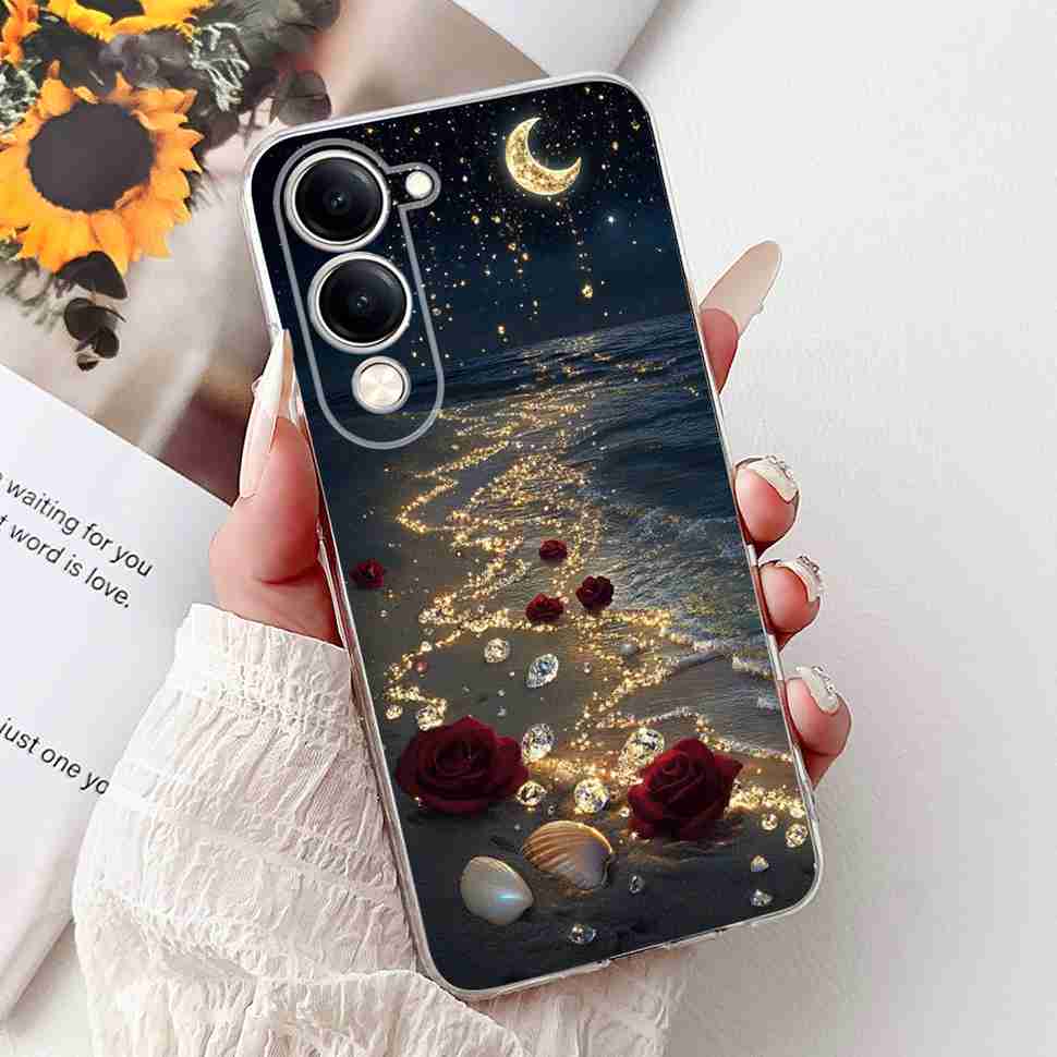 Shockproof For Vivo Y04 Y 04 4G 6.74" Case Retro Printed Dragon Soft Silicone TPU Cover For Vivo Y29s Y 29S 5G Phone Cases Capa