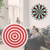 Dart Board Set with 2 Steel Tip Darts Double Side Staple-Free Dartboard Throwing Foam for Play Battle Game Party Supplie