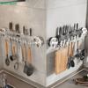 Küchenwand-Organizer - Multifunktionales Messerregal mit Haken für Utensilien/Pfannen/Schneidebretter