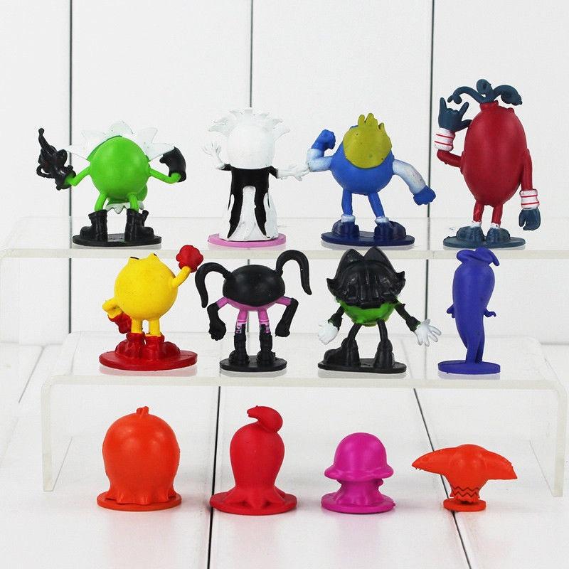 12 Pcs Pac-man And The Ghostly Adventures Action Figures Set Featuring Vibrant Colors
