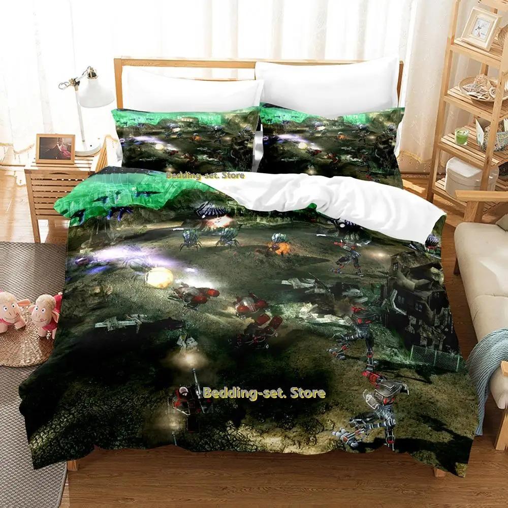 Command And Conquer 3 Bedding Set Single Twin Full Queen King Size Bed Set Adult Kid Bedroom Duvetcover Sets