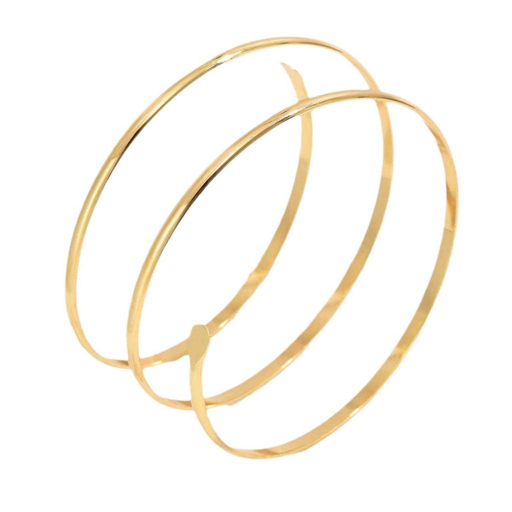 European & American Dual-Ended Flat Stylish Simple Arm Ring - Elegant, Versatile, Individualistic Jewelry