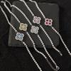 Four-leaf Clover Bracelet for Women Luxurious and High-end Sparkling Jewelry