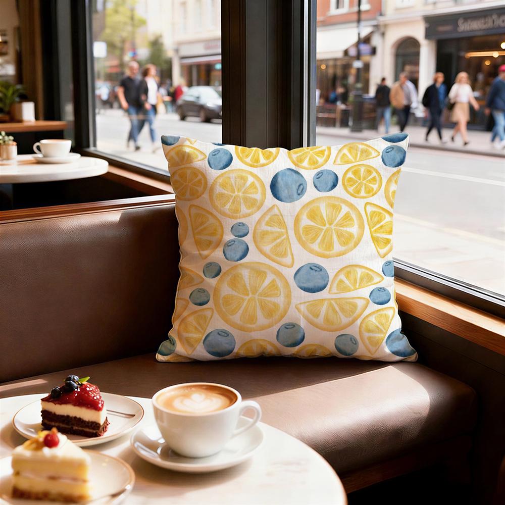 Cartoon Background Pattern Cushion Cover Set of  Decorative Short Plush Pillow Covers for Sofa Soft  Cushion Case X Cm