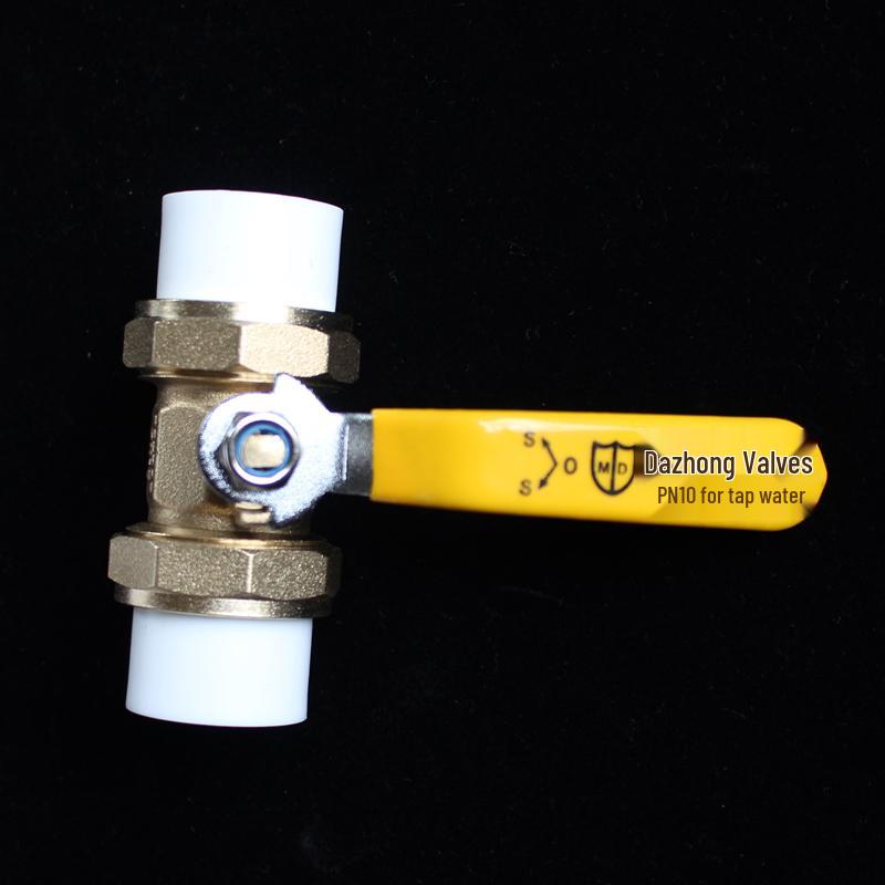 Volkswagen PPR Full Copper Ball Valve for Water Pipes, 20mm-25mm Switch Connector