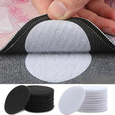 10/20 Stück Starke selbstklebende Befestigungspunkte Aufkleber Klebehaken Klettband für Bettlaken Sofamatte Teppich Antirutschmatte Pads