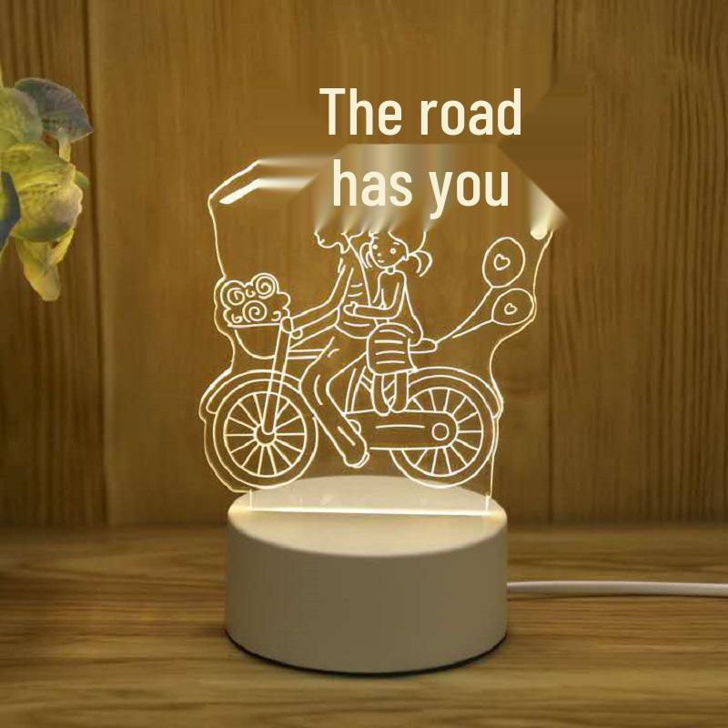 Creative 3D Cartoon Table Lamp – Children's Day Gift, USB Bedside Night Light