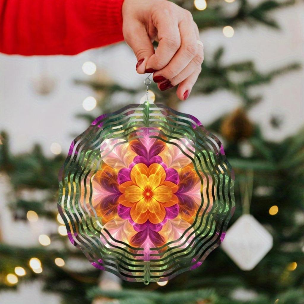 360 Grad drehbarer Haken 10 Zoll Hängender Windspinner für Balkon-Gartendekor Dynamisches Kunstdesign Frühling Sommer Geschenk für Freunde Familie