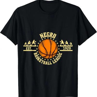 Vintage Negro League Basketball Design Black History Month T-Shirt