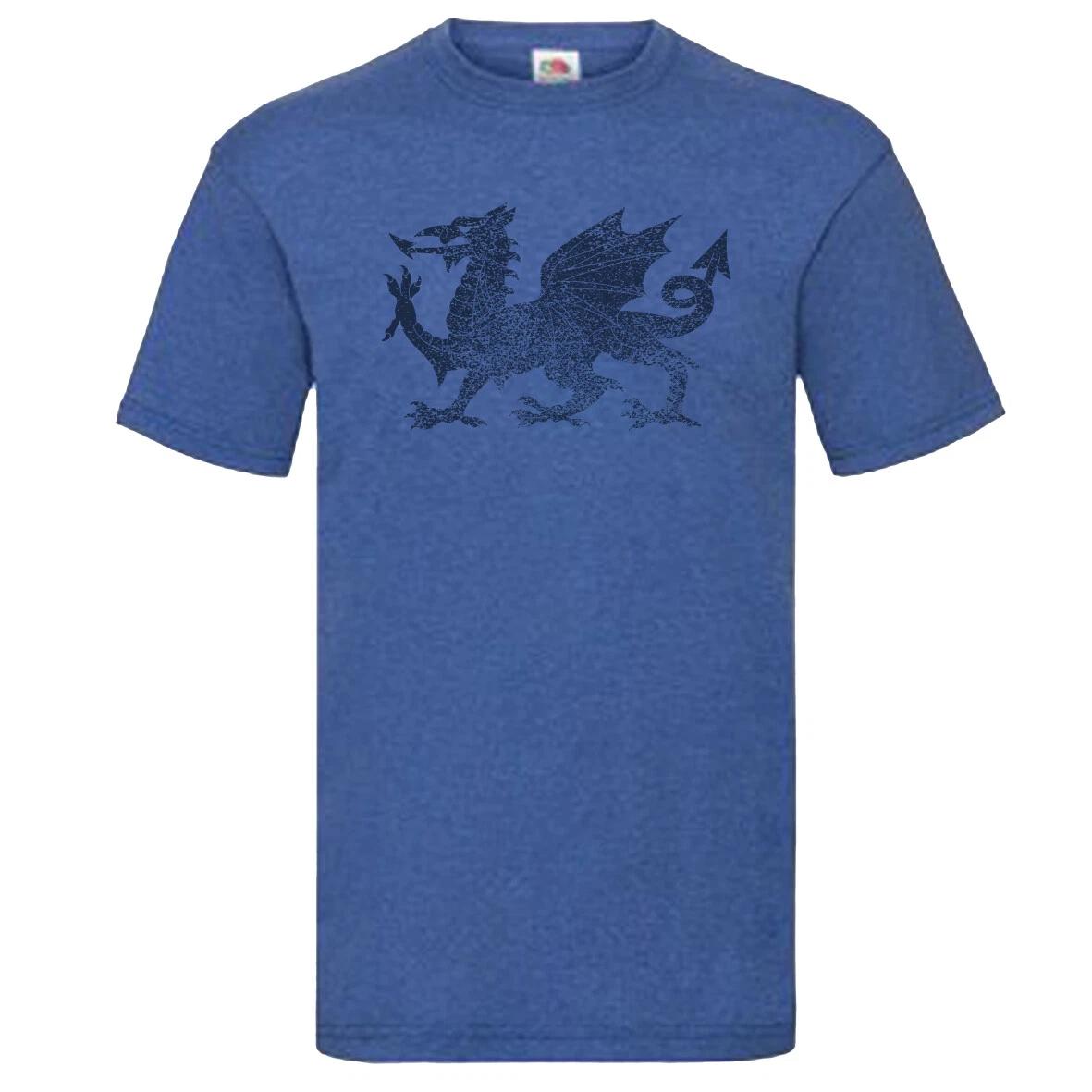 Welsh Dragon T-shirt Wales Home Nations Birthday Gift WAL Football Fan 3XL