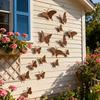 15pcs Rustic Metal Butterfly Wall Decor Set Butterfly Silhouette Wall Art Room Decor Garden Patio Fence Outdoor Home Decorations