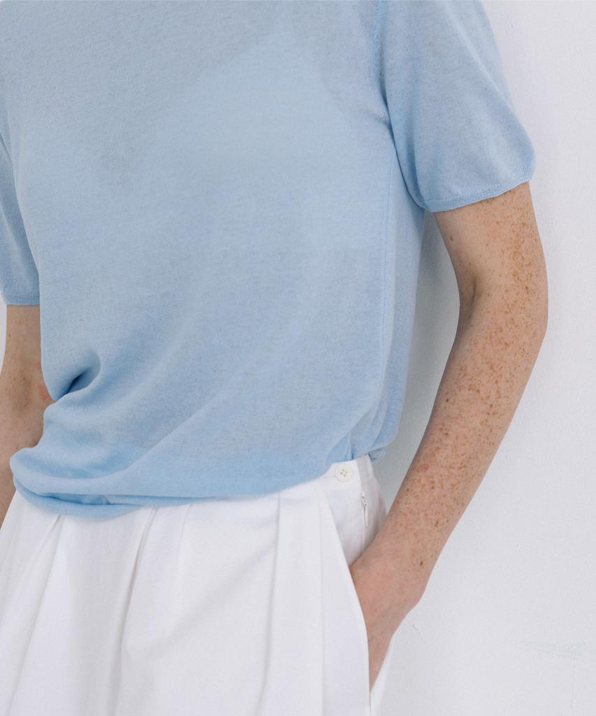 Beullaengkeulumumeon Sheer Half Knit_Baby Blue