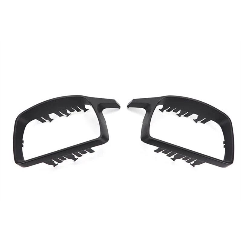 M Look Glossy Black Mirror Covers For BMW X5 E53 1999- 2006 Rearview Side Mirror Cover Caps New