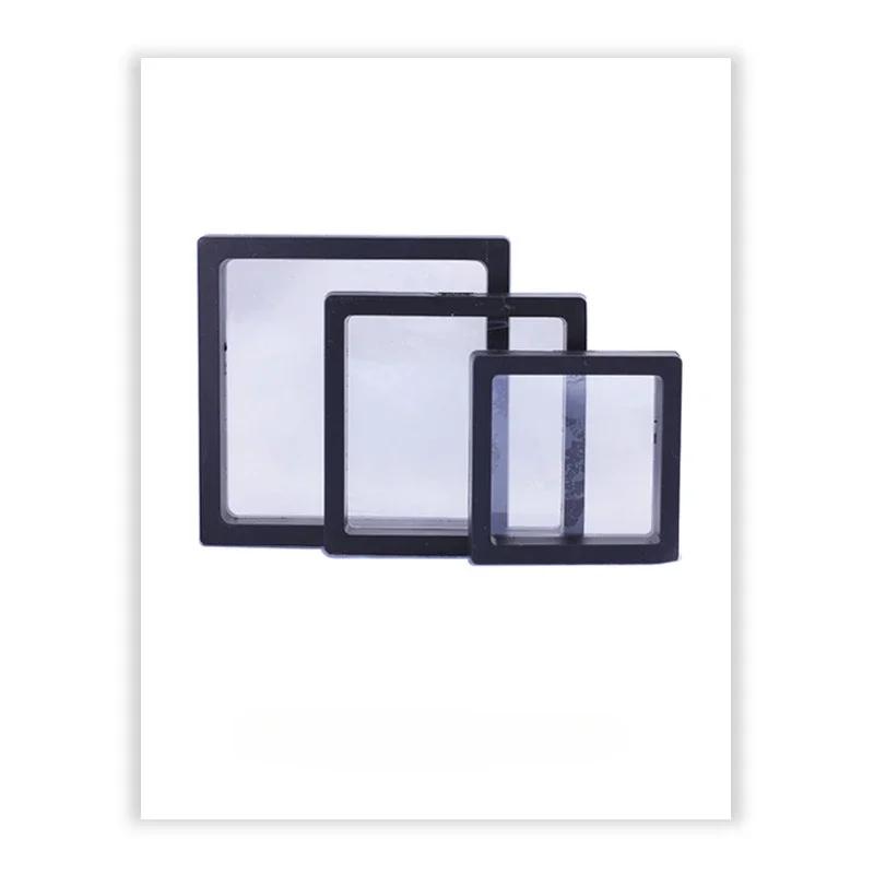 

Jewelry Ring Earring Display Stand Box Pendant Holder Coin Badge Medal Storage Loose Diamond Gem Stone Presentation Case 7x7x2cm чёрный