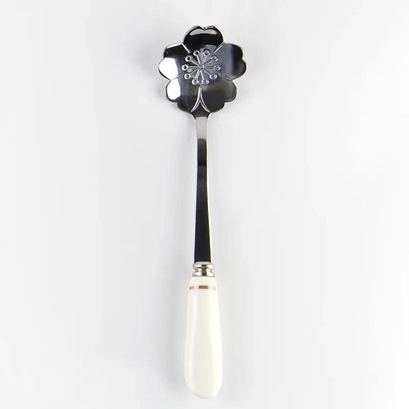 

Mini Sakura Rose flower 12cm Spoons for Coffee, Tea, Dessert, Drink Mixing, Milkshake, Tableware, Kitchen Supply