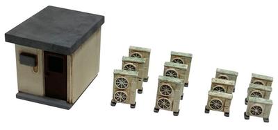 TOMYTEC Scenery Collection Scenery Accessories 136 Rooftop Accessories Aged Painting Type B Diorama Supplies 324737