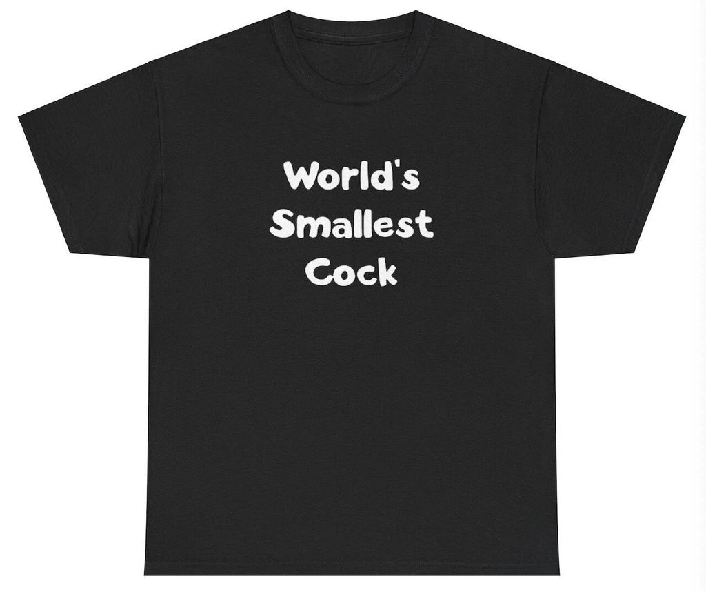 Worlds Smallest Cock T Shirt Funny Weird Dank Meme Gag Gift Weirdcore Cursed Tee