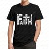 Faith Bible Verse T Shirt Homme Vintage Christian Religious Graphic Cotton Tee Summer Fashion Cool Camisetas Men's Clothing Gift