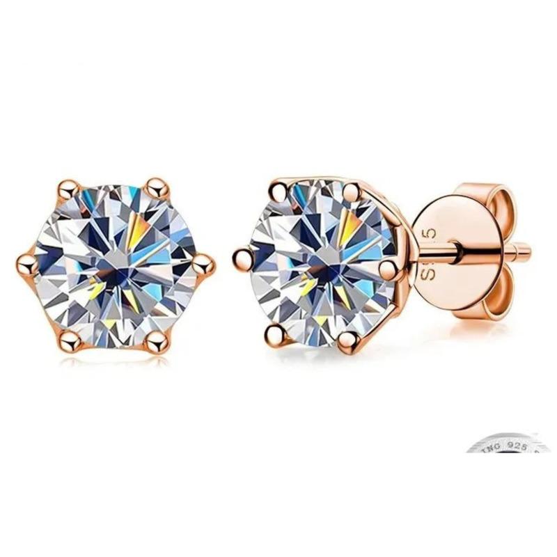 Gica Gema S925 Silver Set With 1ct Color Zircon Earrings For Girlfriend Valentine's Day Gift Jewelry