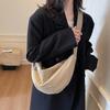 Casual dumpling bag literary women's bag spring new solid color simple shoulder bag fashionable versatile student messenger