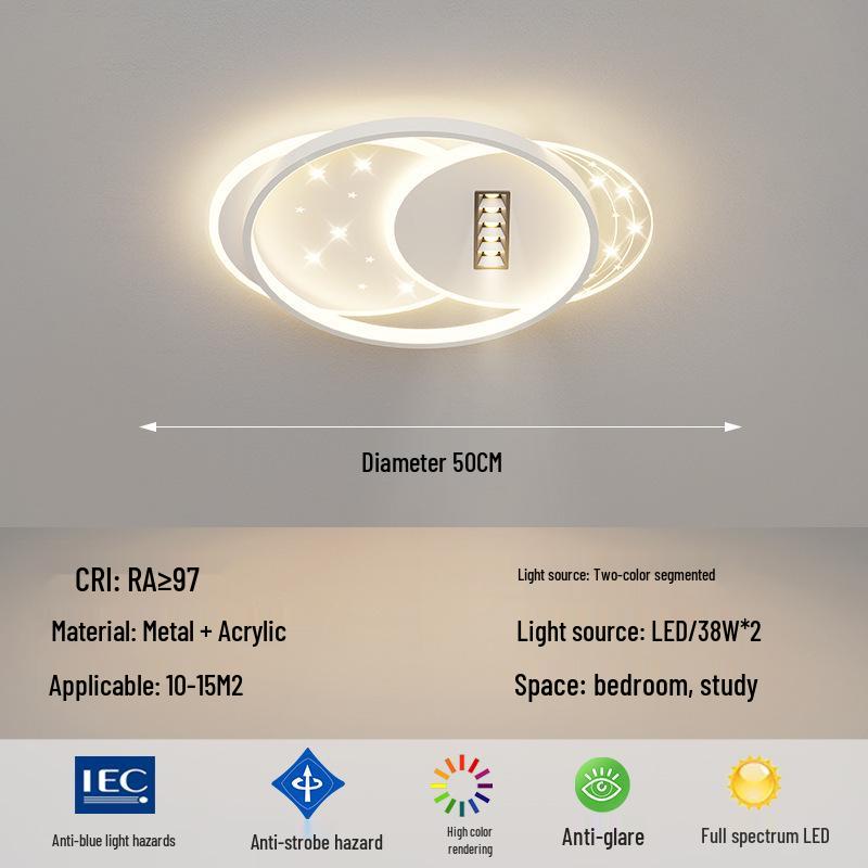 Whole House Full Spectrum Ceiling & Spotlights Lighting Package for Living/Dining/Bedroom Tri-Color Changing