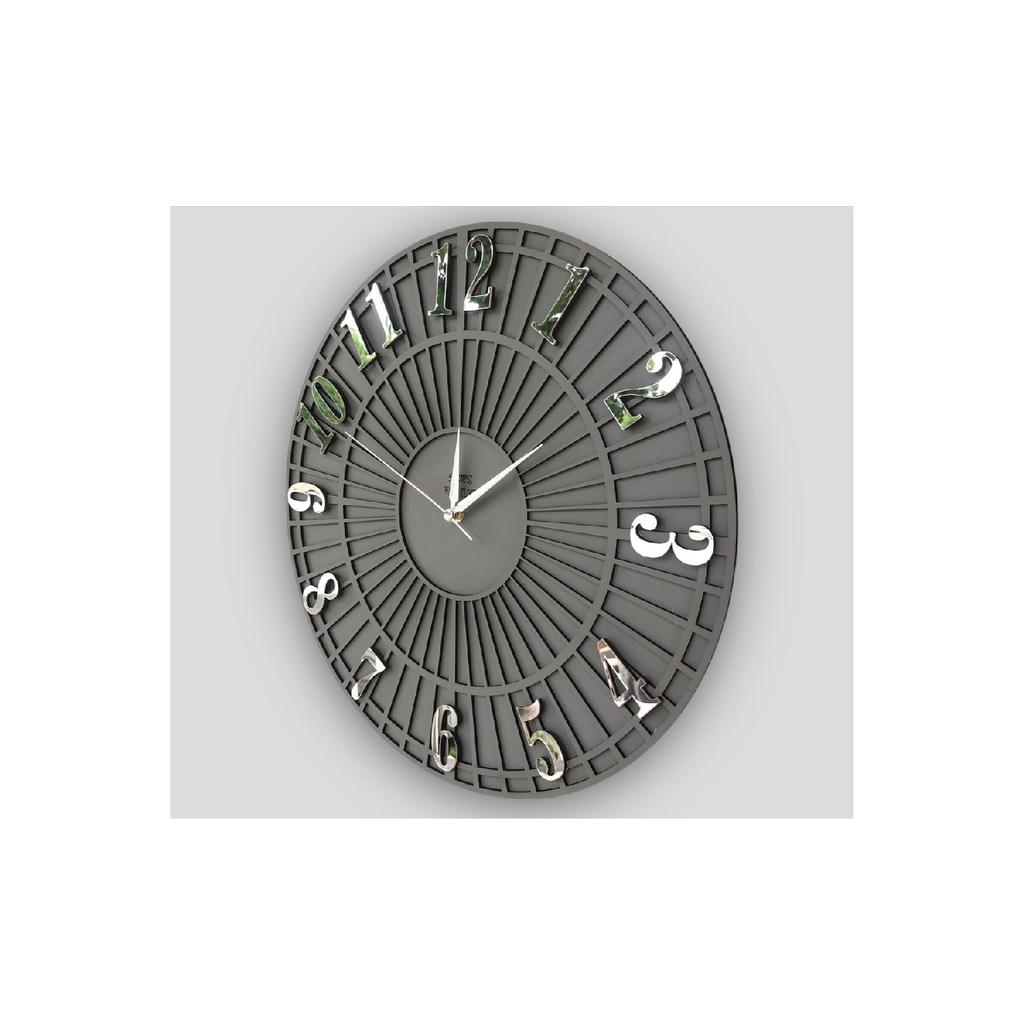 Specjalny dekoracyjny zegar ścienny w paski w kolorze antracytowym
