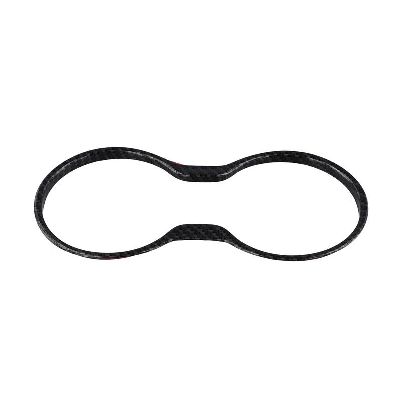 Stylish Carbon Fiber Cup Holder Trim For Guide 2017 Auto Cup Holder Decorative Cover Car Interior Accessories ABS