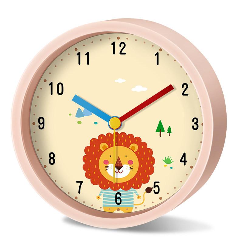 Cute Cartoon Alarm Clock Panda Silent Quartz Loudspeaker Mute Table Desk Clock for Kids Bedroom Nursery Study Room Decor