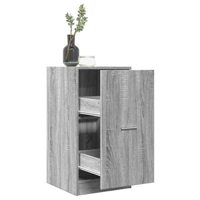 vidaXL Apothekerschrank Grau Sonoma 40x41x77,5 Cm Holzwerkstoff