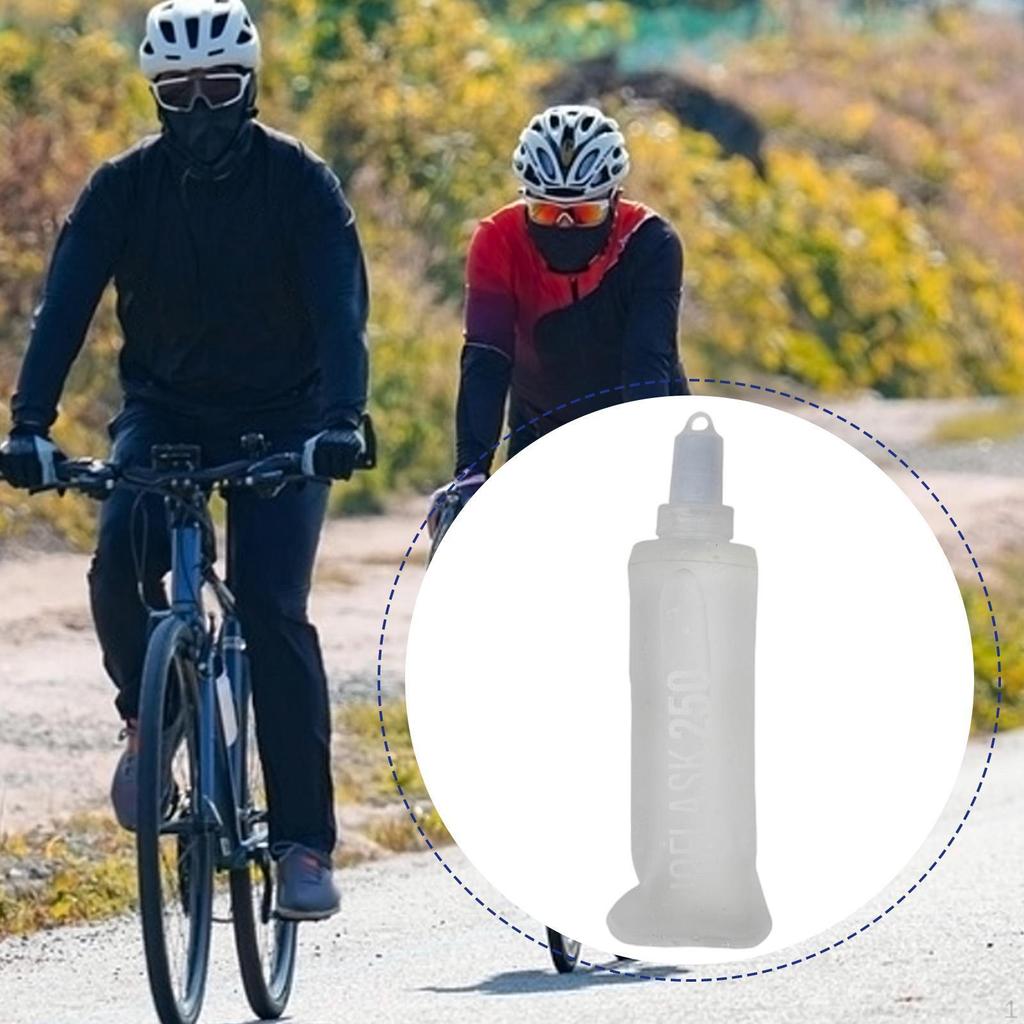 Soft Foldable TPU Water Bottle for Running Backpacking Hiking Gym Outdoor Activities