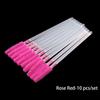 Transparent Silicone Eyebrow Comb Spoolers Eye Lashes Mascara Wand Applicator Disposable Eyebrow Brush for Eyelash Extension