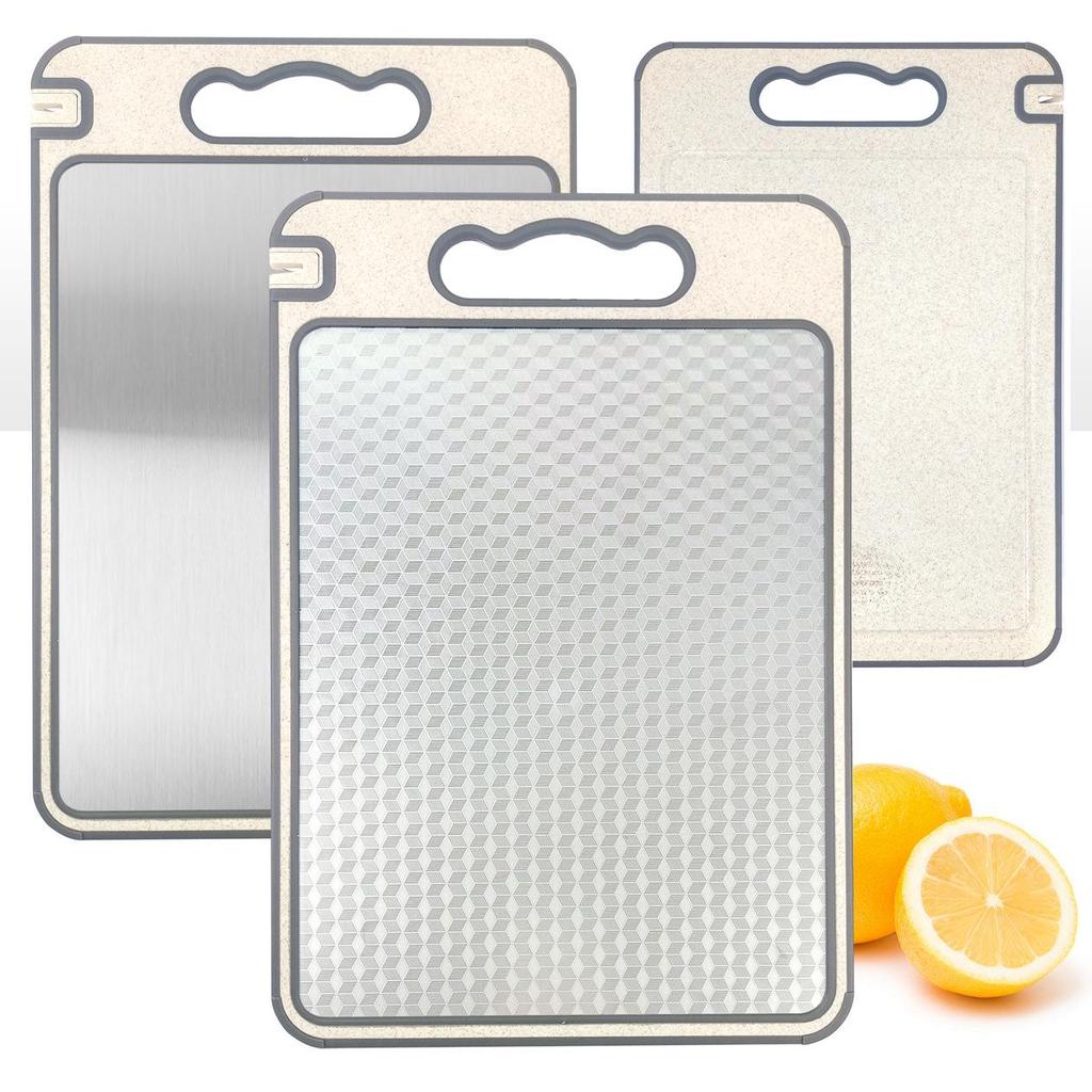 Multifunctional German 304 Stainless Steel Cutting Board for Chopping & Defrosting Vegetables and Fruits