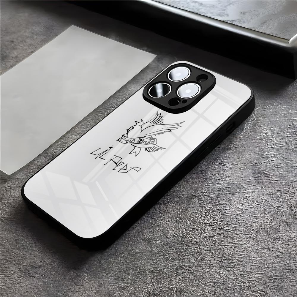 L-Lil Peep Anime Phone Case For IPhone 17 Air 16 E Pro Max 15 14 13 Mini 12 Pro 11 Max Plus Black Glass Cover
