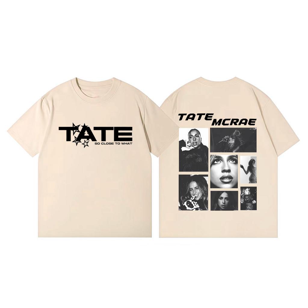Tate Mcrae 2026 Concert Graphic T Shirts Men Women Fashion Vintage Short Sleeve Tshirt Summer Casual Cotton Tshirts Streetwear