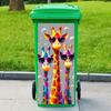 Outdoor Waste Bin Fawn Underwater World Sun-Resistant Waterproof Sticker