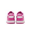 Nike Dunk Low Grade School 'Active Fuchsia' (Unisex) White / Active Fuchsia Kids' Skateboarding Shoes FJ0704 100